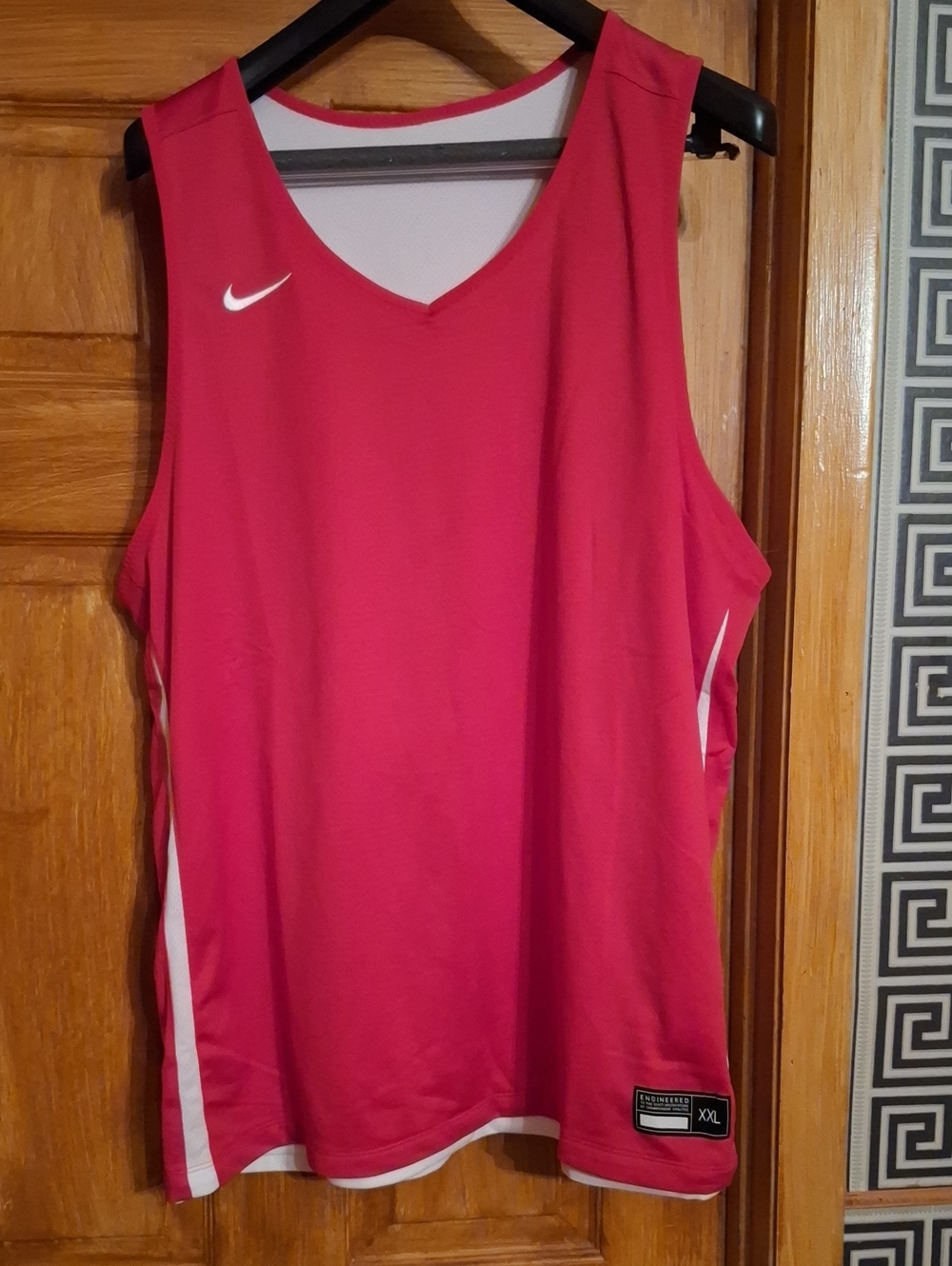 Nike Hot Pink Athletic Tank with White Accents